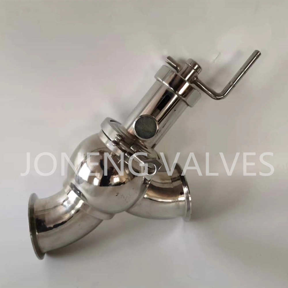 Stainless Steel Sanitary Food Grade Manually Clamped Stop and Reversing Valve Y Type