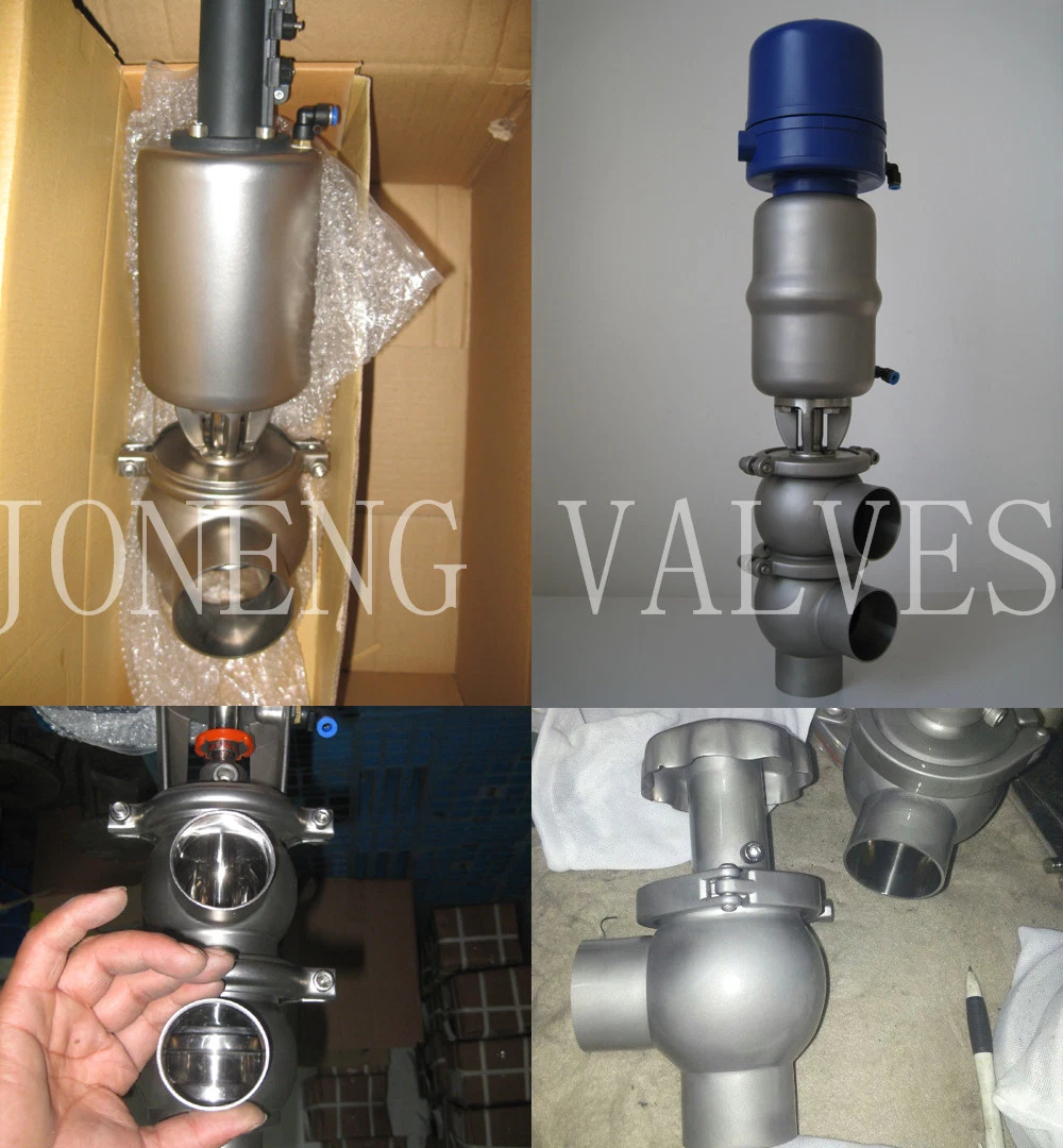 Stainless Steel Sanitary Food Grade Manually Clamped Stop and Reversing Valve Y Type